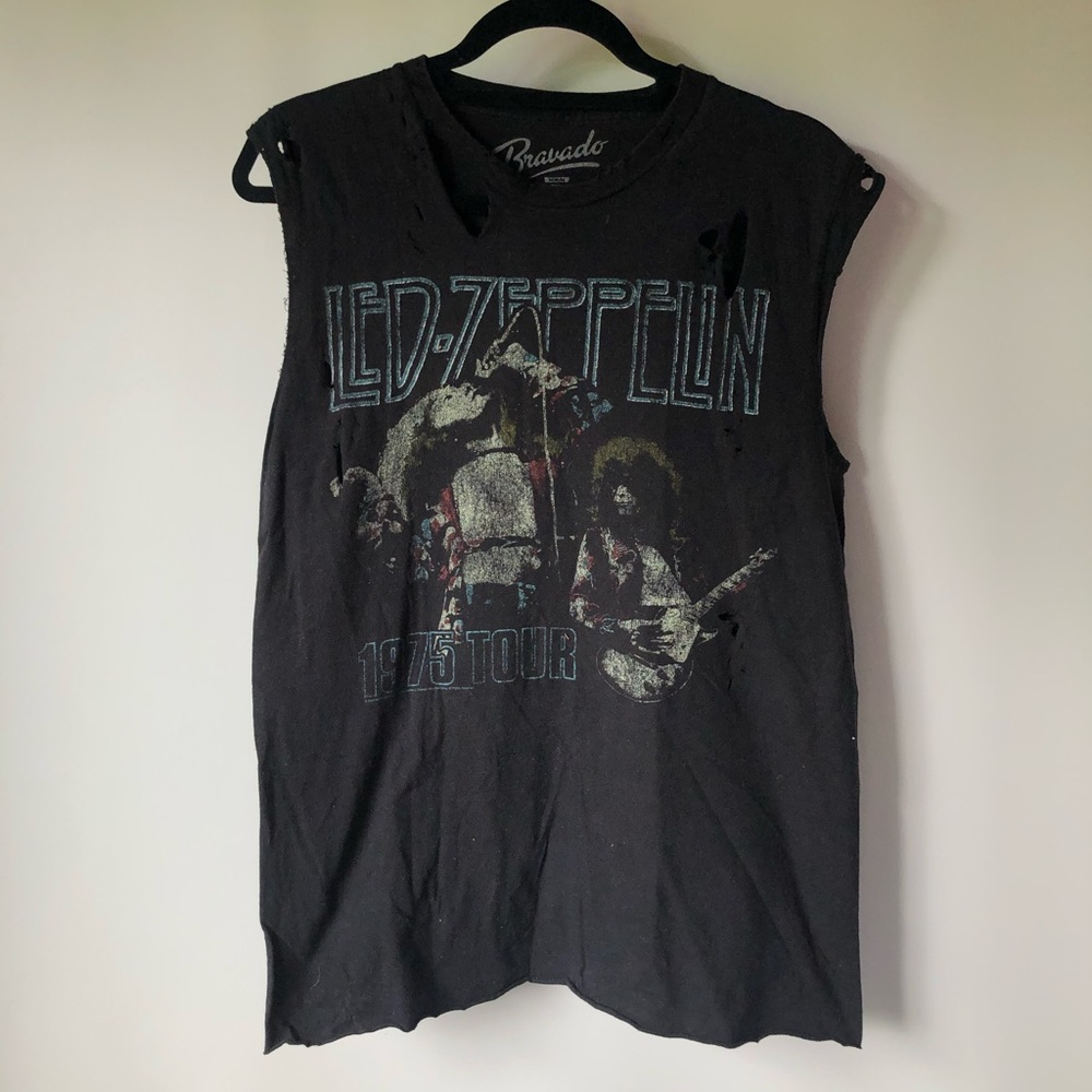 Distressed Led Zeppelin Muscle Tee
